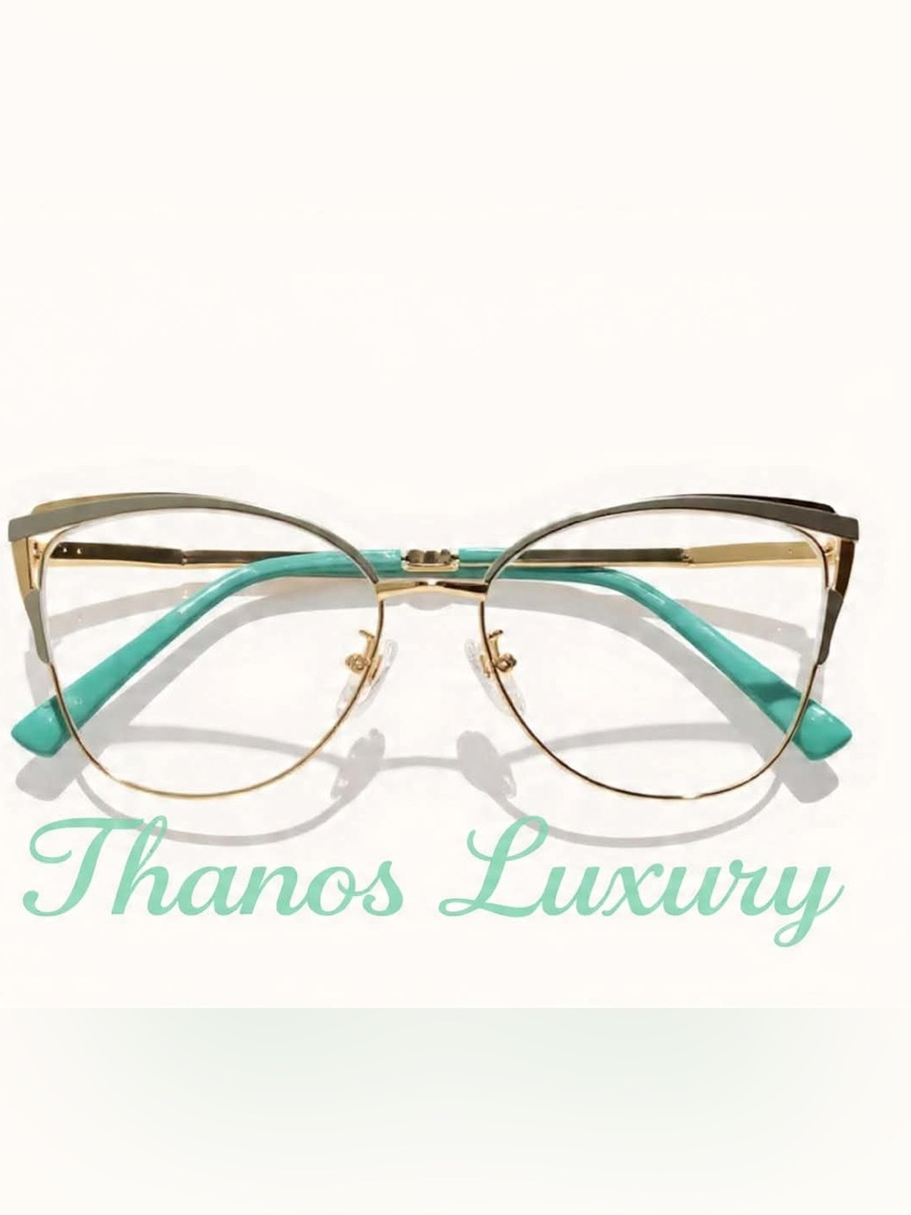 Cat Eye Glasses Women(TURQUOISE &Green) NWOT